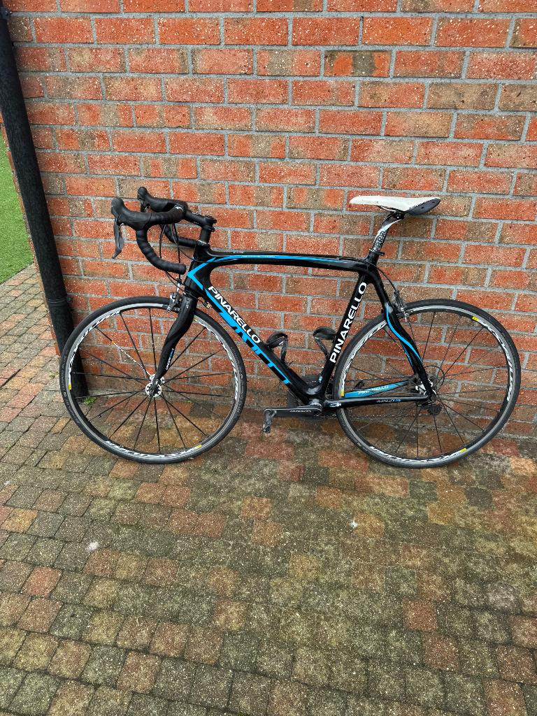 Koersfiets pinarello paris, Fietsen en Brommers, Gebruikt, Carbon, Heren, 53 tot 57 cm