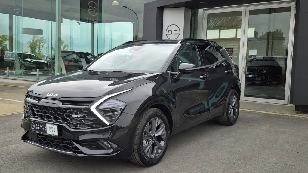 Kia Sportage 1.6 T-GDI HEV GT LINE  Nieuw !  7 jaar wa, Auto's, Zwart, 4 cilinders, Zwart, Bedrijf