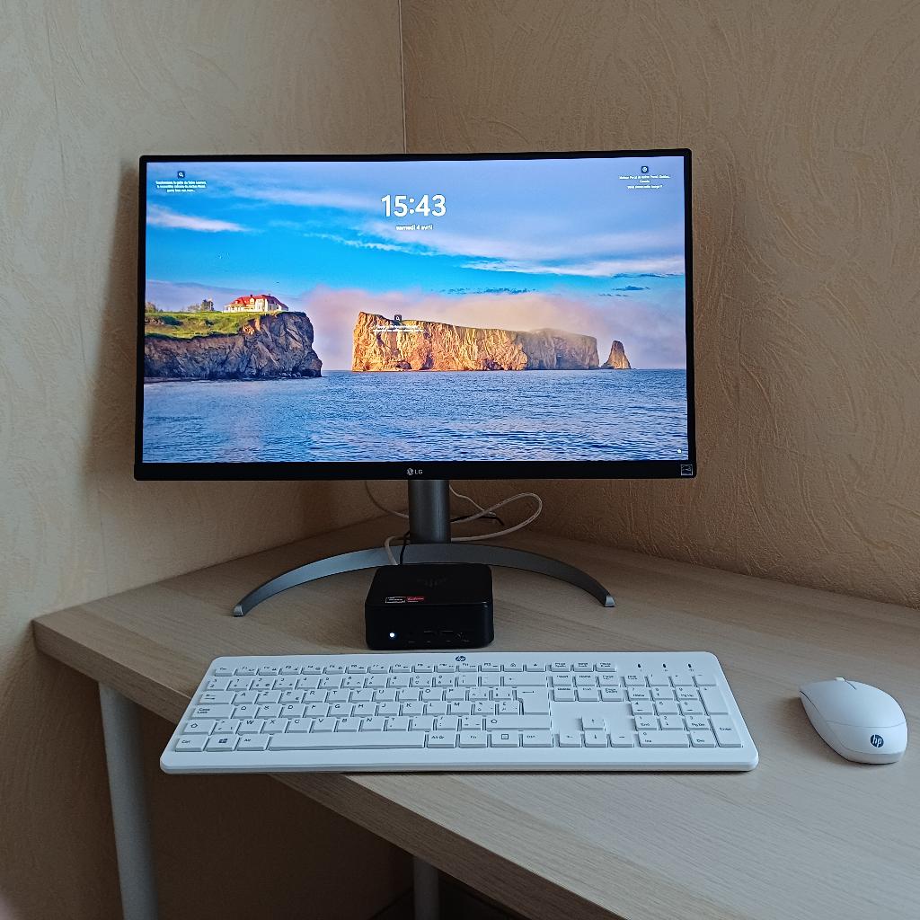 Pack mini PC Nipogi Ryzen 7 (8cœur) 32Go RAM Écran 27" 4K LG, Ophalen, 32 GB, 512 GB, Zo goed als nieuw