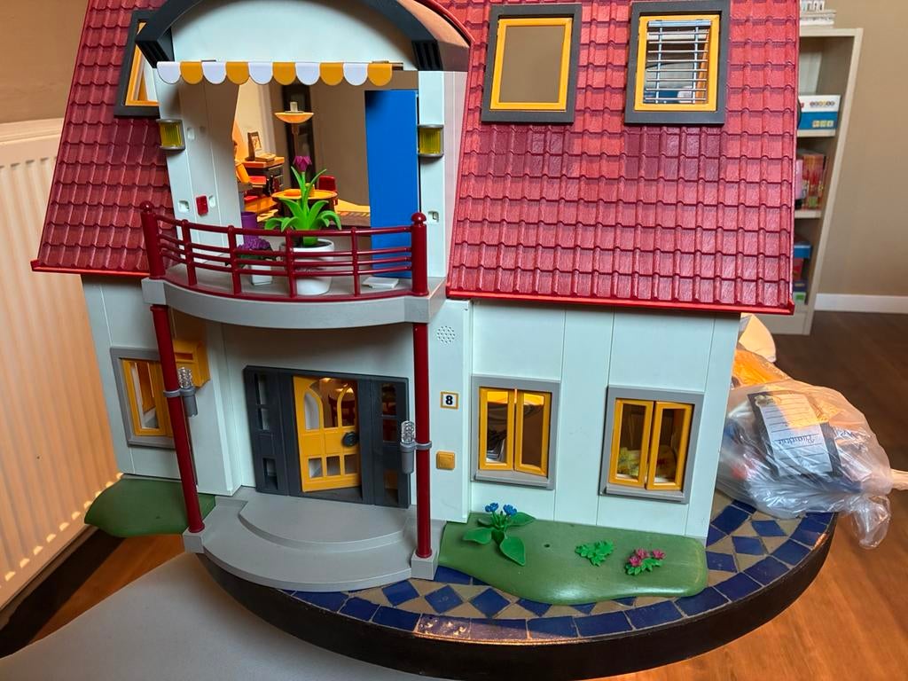 Villa + piscine PLAYMOBIL a vendre, Enlèvement, Utilisé