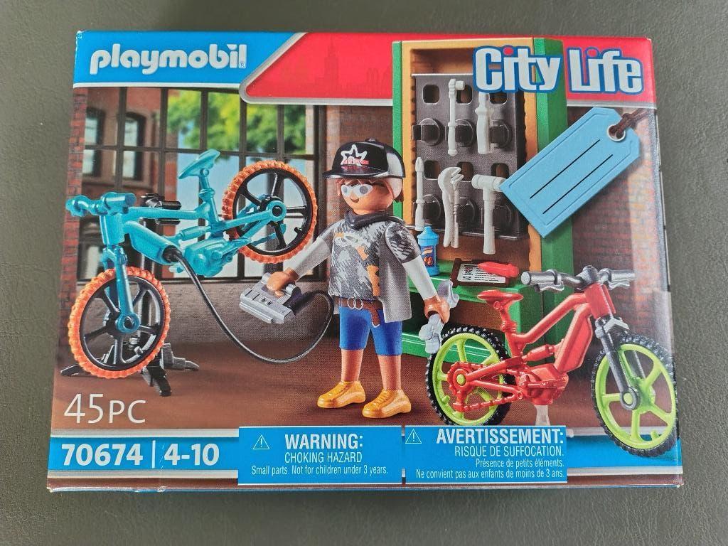 PLAYMOBIL City Life 70674 - fietswerkplaats-set – NIEUW!, Ophalen of Verzenden, Nieuw, Complete set