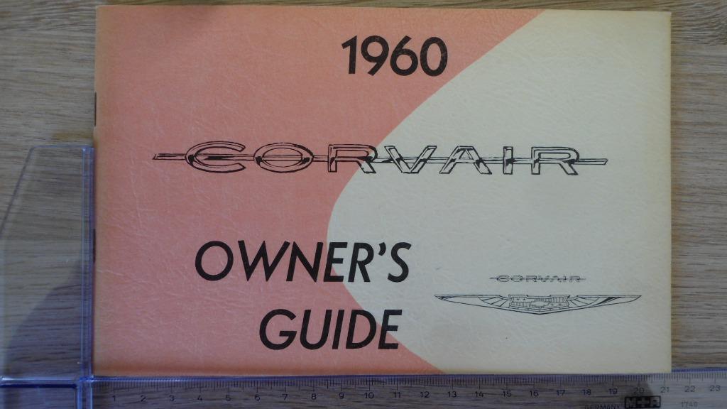 1960 Chevrolet Corvair. First print original Owner's Guide., Ophalen of Verzenden