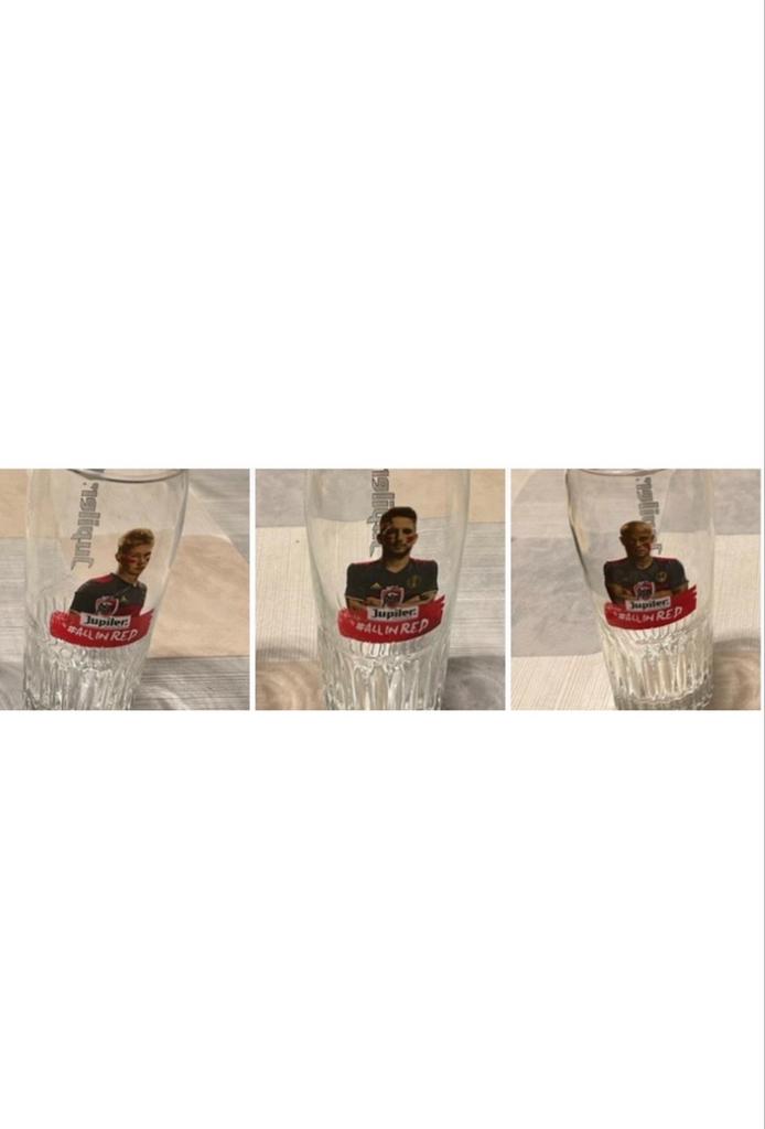 Bierglazen Jupiler 2016, Ophalen of Verzenden, Gebruikt, Glas of Glazen, Jupiler