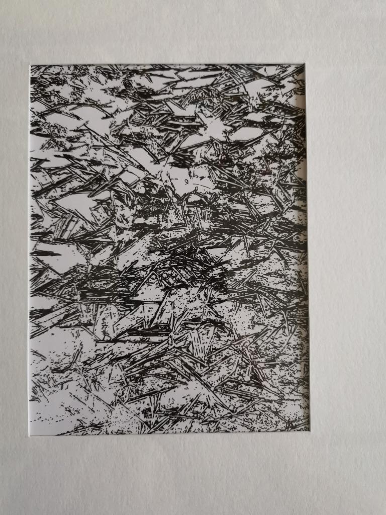 Onder het ijs - pentekening, Antiek en Kunst, Ophalen