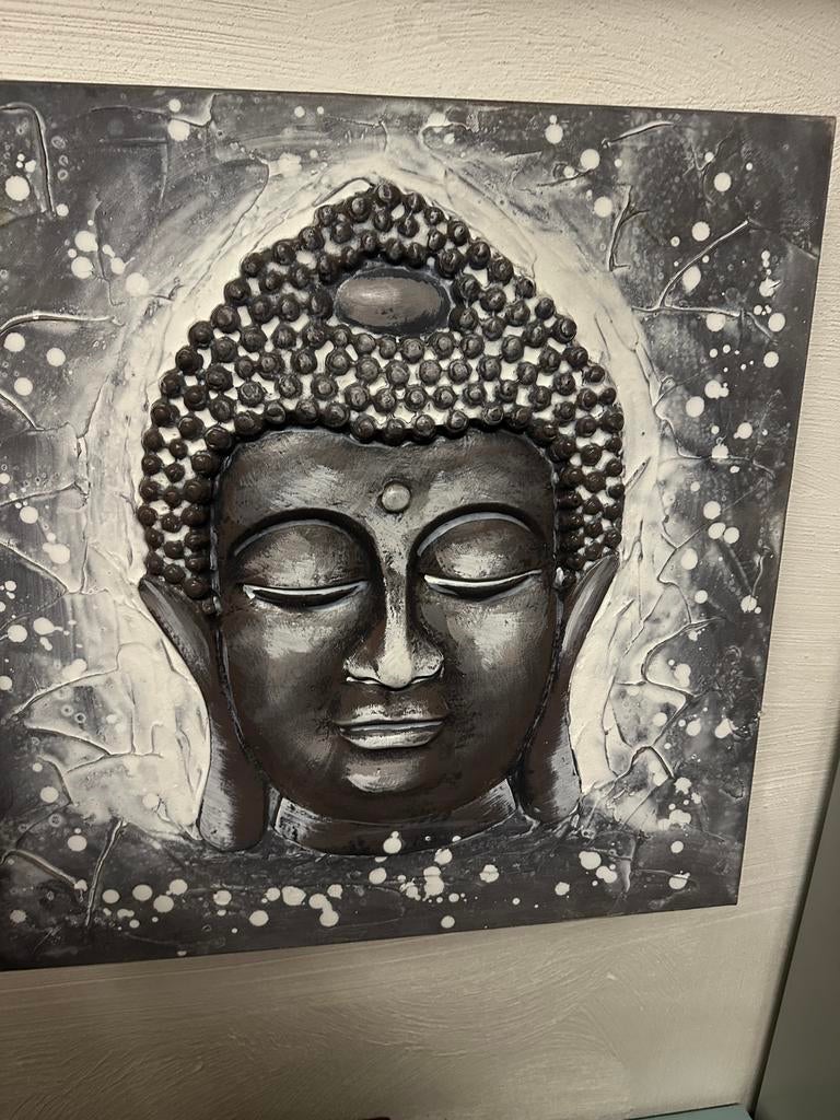 Cadre de bouddha, 55 cm en relief, Maison & Meubles, Enlèvement ou Envoi, Comme neuf