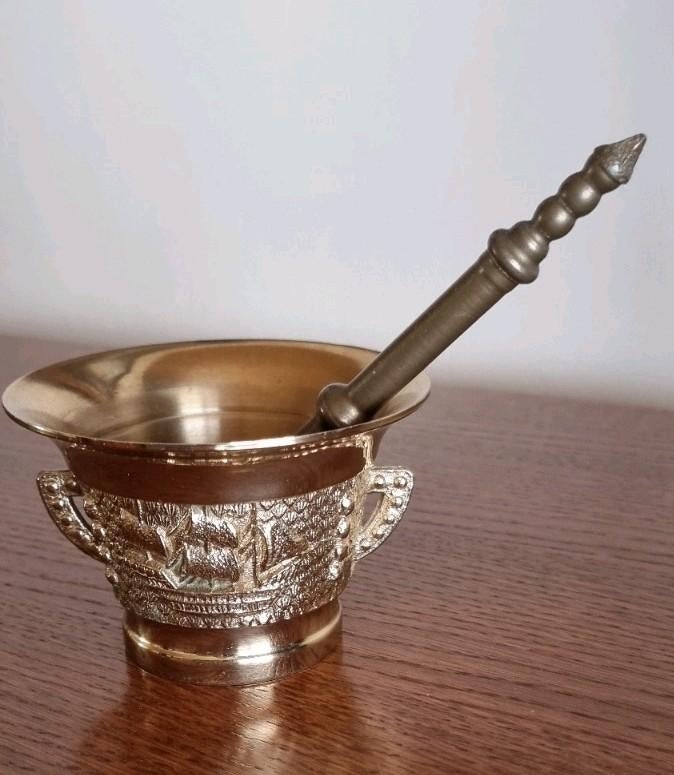 Koperen vijzel, Antiek en Kunst, Ophalen