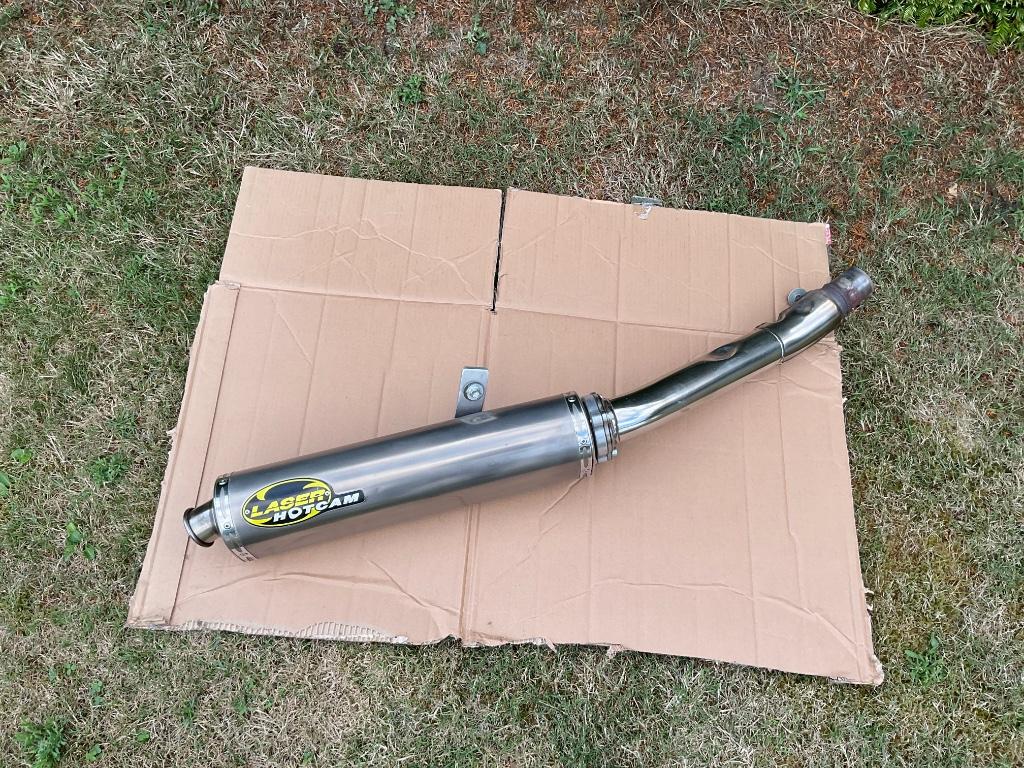 Laser hotcam ovaal demper + tussenpijp Suzuki Bandit 1200, Ophalen of Verzenden, Gebruikt