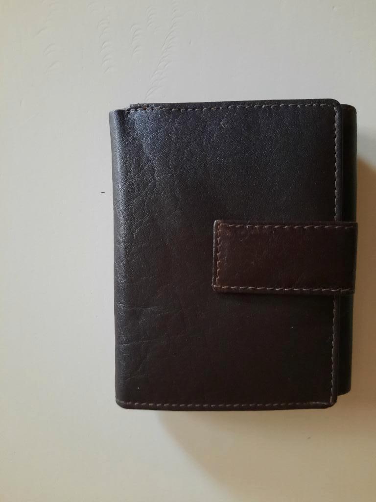 portefeuille / leder / donkerbruin / NIEUW, Enlèvement ou Envoi, Neuf, Cuir