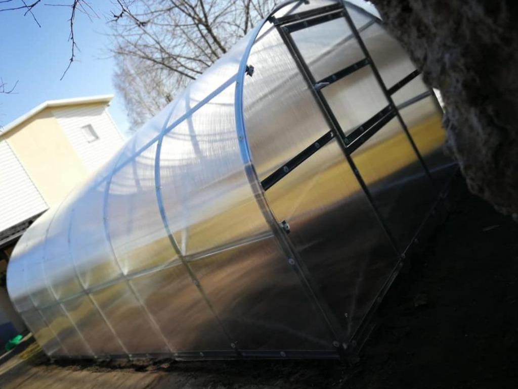 Tunnelkas Calla 3x vanaf 2M 4 of 6 mm polyplaten broeikas, Tuin en Terras, Staal, Polycarbonaat, Verzenden, Kweekkas