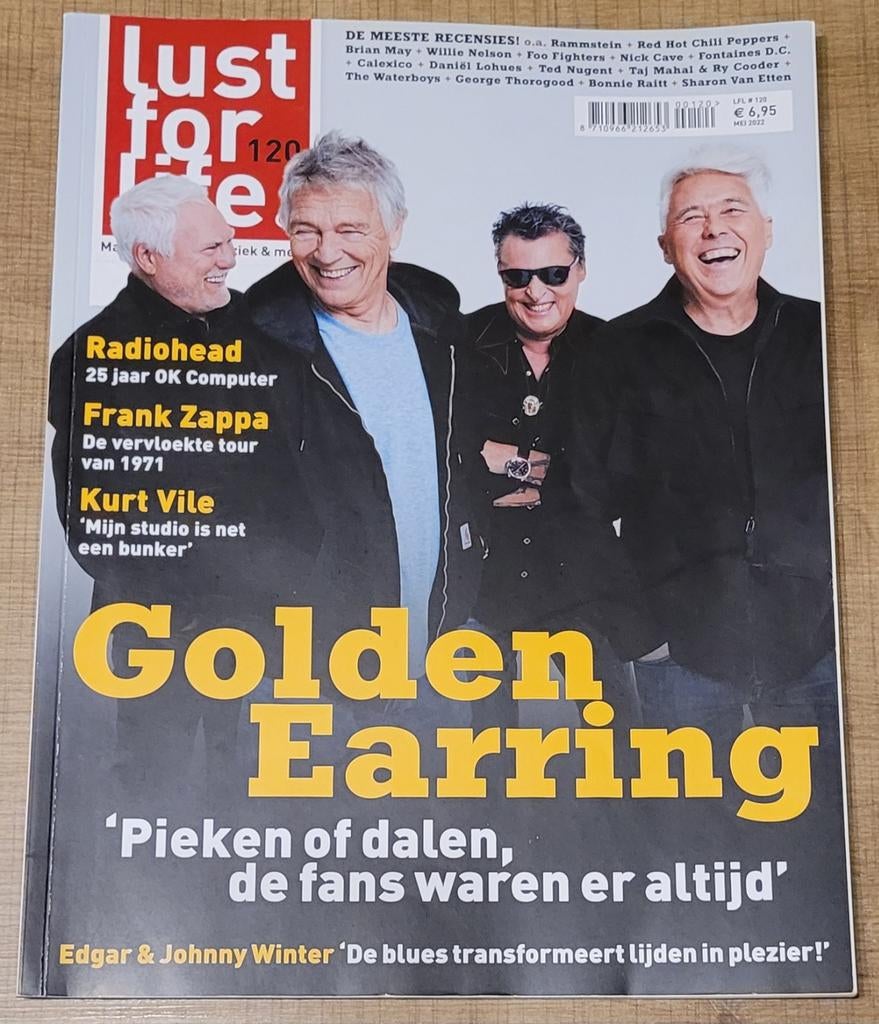 Golden Earring: tijdschrift Lust for life (2022), Verzamelen, Ophalen of Verzenden, Gebruikt, Boek, Tijdschrift of Artikel