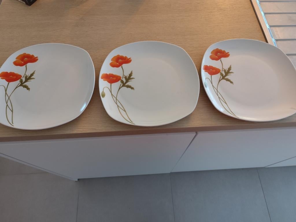 3 mooie borden voor 5 euro, Ophalen, Bord(en)