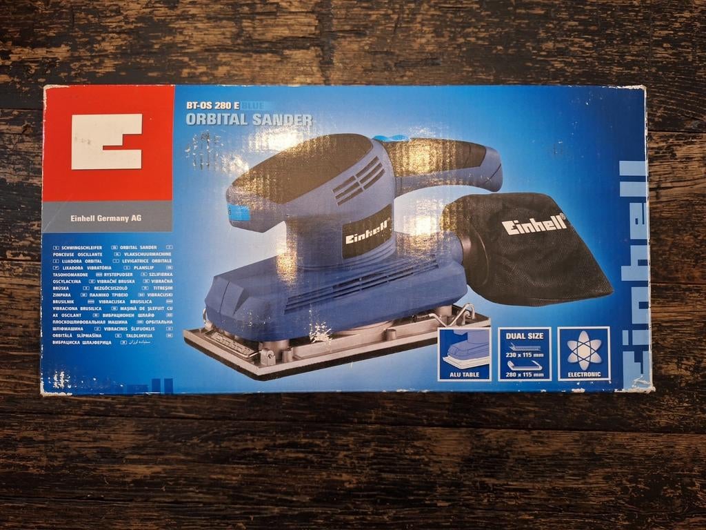 Einhell Excentrische Schuurmachine BT-OS 280 E, Doe-het-zelf en Bouw, Gereedschap | Schuurmachines, Ophalen, Zo goed als nieuw