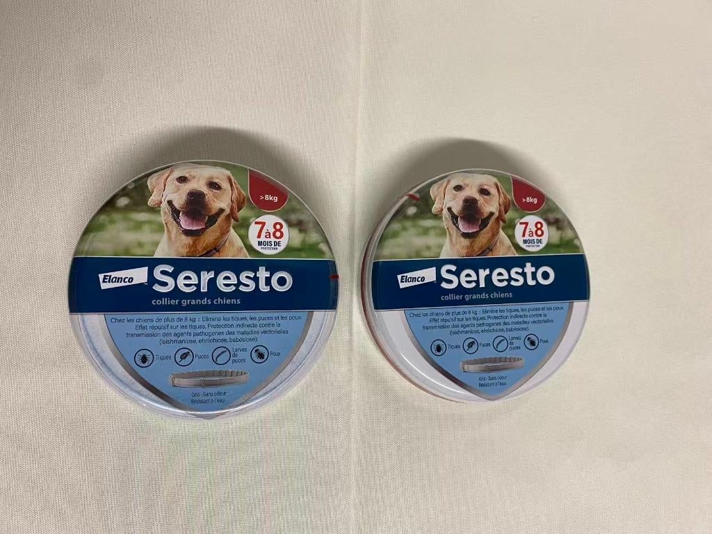 2 Colliers Seresto grand chien, Animaux & Accessoires, Envoi, Neuf