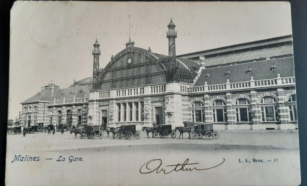 Carte postale MECHELEN MALINES LA GARE STATION TOP !, Enlèvement ou Envoi