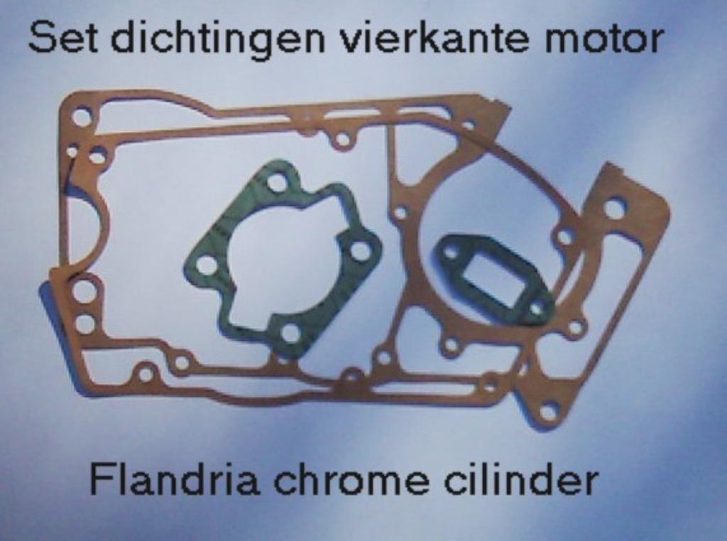 Flandria dichtingen vierkante motor chrome cilinder, Fietsen en Brommers, Ophalen of Verzenden, Overige typen, Overige merken