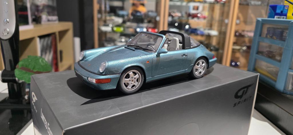 Porsche 911 (964) Carrera 4 Targa 1/18 GT Spirit, Enlèvement ou Envoi, Comme neuf, Voiture, Autres marques