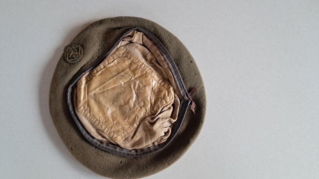 BELGIQUE - ABL - BERET ECOLE ROYALE MILITAIRE - ANNEES 50, Enlèvement ou Envoi, Armée de terre, Casque ou Béret