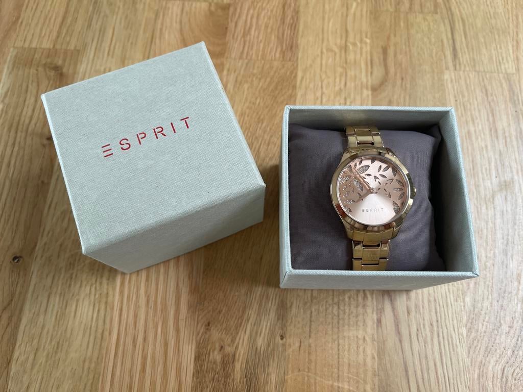 Montre dorée Esprit, Bijoux, Sacs & Beauté, Montres | Femmes, Comme neuf, Montre-bracelet, Esprit, Avec strass