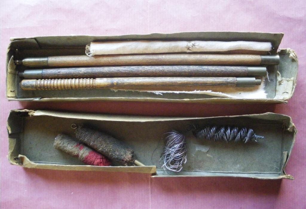 Kit d'entretien de fusil baguettes, écouvillons années 20/30, Verzenden, Overige soorten, Overige typen