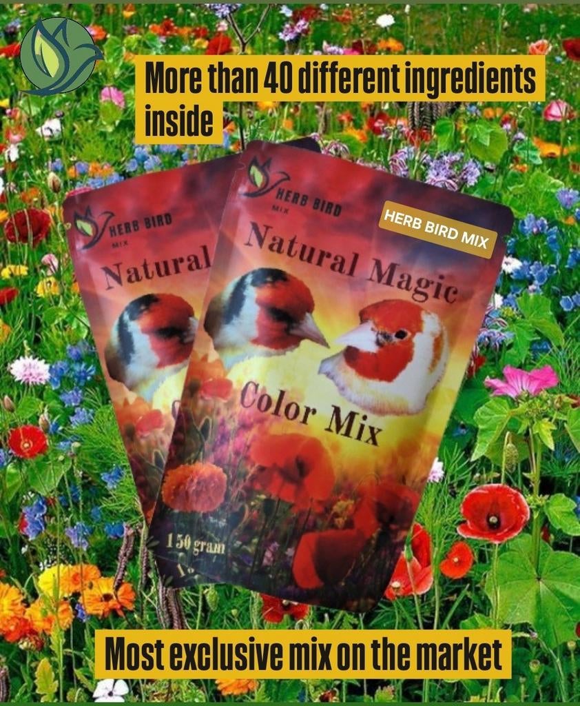 Natural Magic Color Mix ( 150 gram ) - Herb Bird Mix, Dieren en Toebehoren, Ophalen