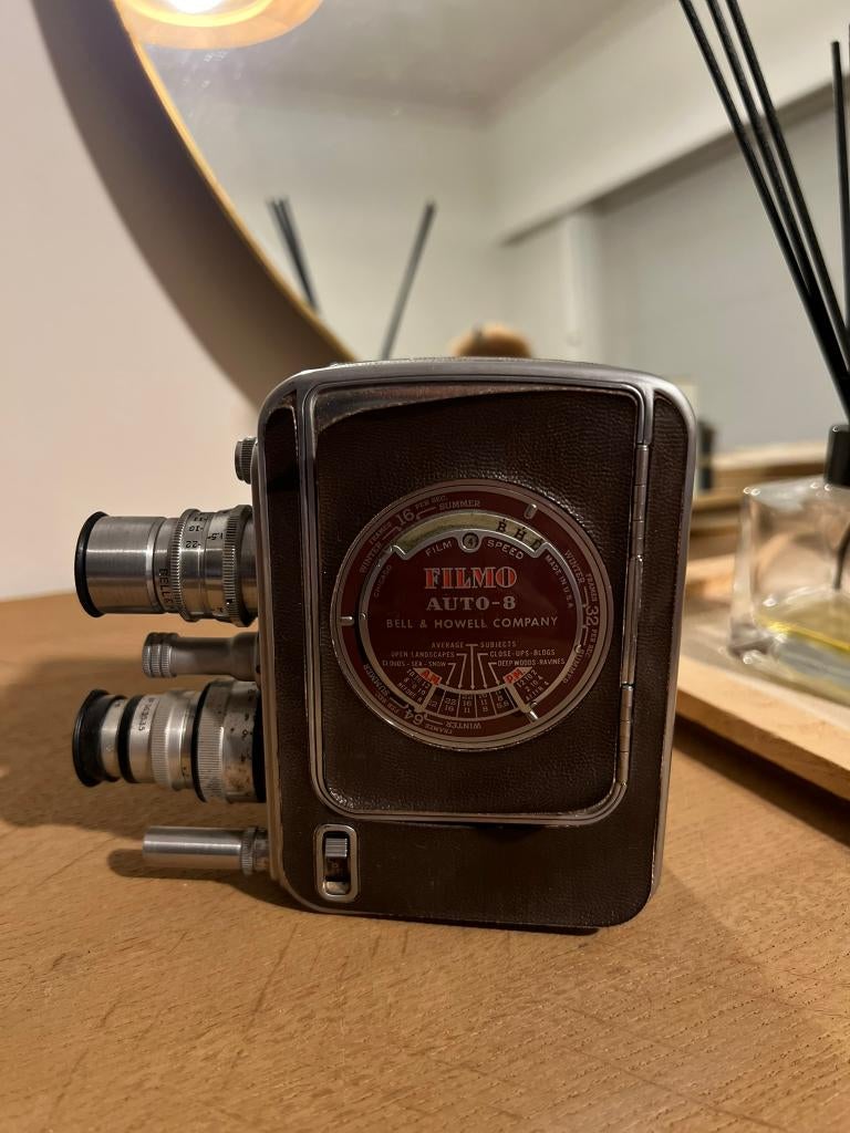 Caméra vidéo Vintage Bell & Howell Filmo Car 8 des années 40, Enlèvement ou Envoi, Geen idee, Caméra, Geen idee