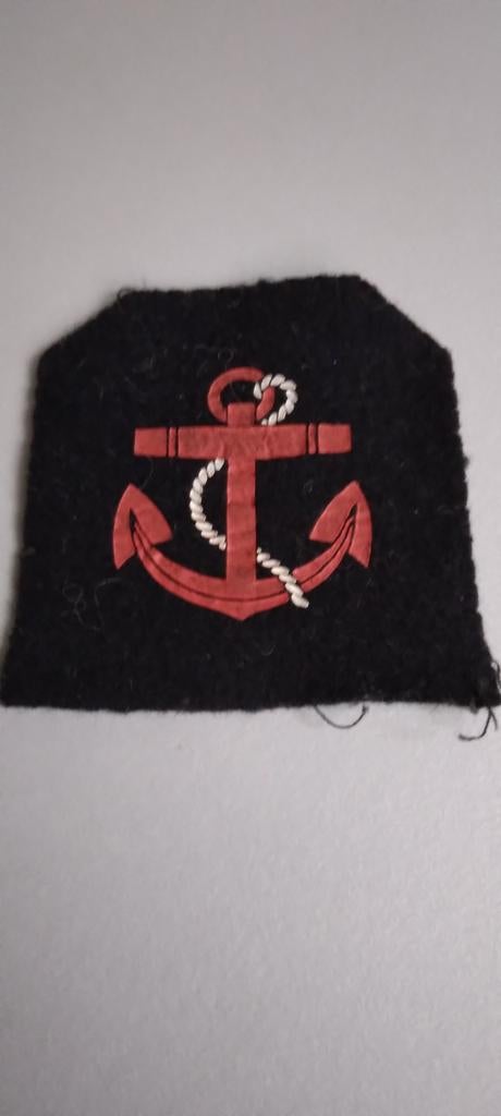 Anciens écussons à coudre de la marine belge, Enlèvement ou Envoi, Marine, Emblème ou Badge