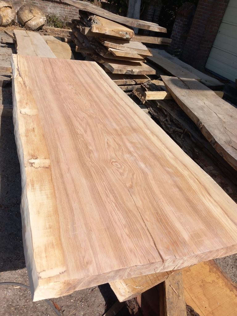 Boomstamtafels tafelbladen planken Decoratie planken Wandpla, Huis en Inrichting, Ophalen, Eikenhout, 200 cm of meer, 50 tot 100 cm