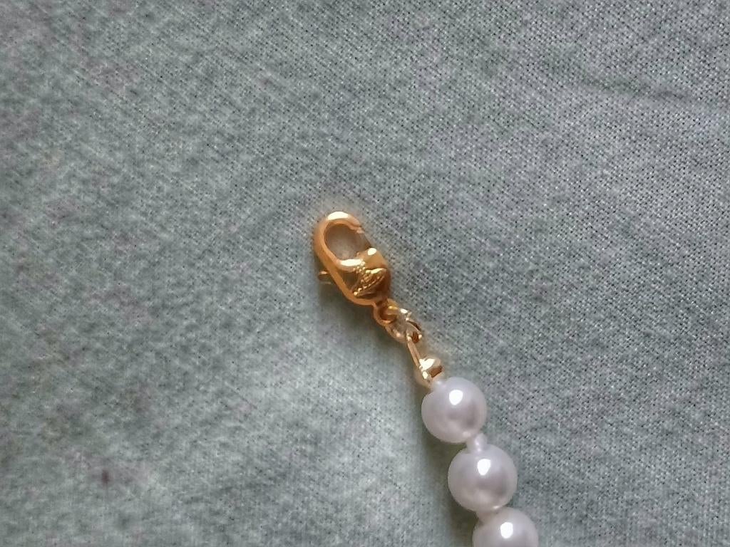 Collier vivienne westood perle or, Bijoux, Sacs & Beauté, Enlèvement ou Envoi, Comme neuf, Or, Or