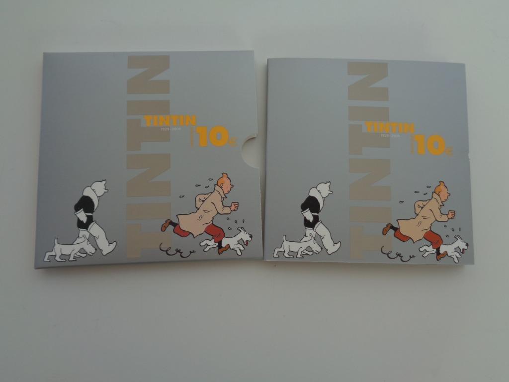 Collection 10 Euro, Tintin, 75e anniversaire, 2004 Belgique,, Enlèvement ou Envoi