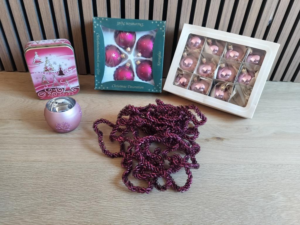 Roze Kerstversiering - Decoratie, Ophalen, Gebruikt