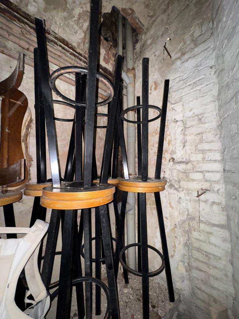 Tabouret en bois bar vintage, Enlèvement, Utilisé, Bois, 60 à 90 cm