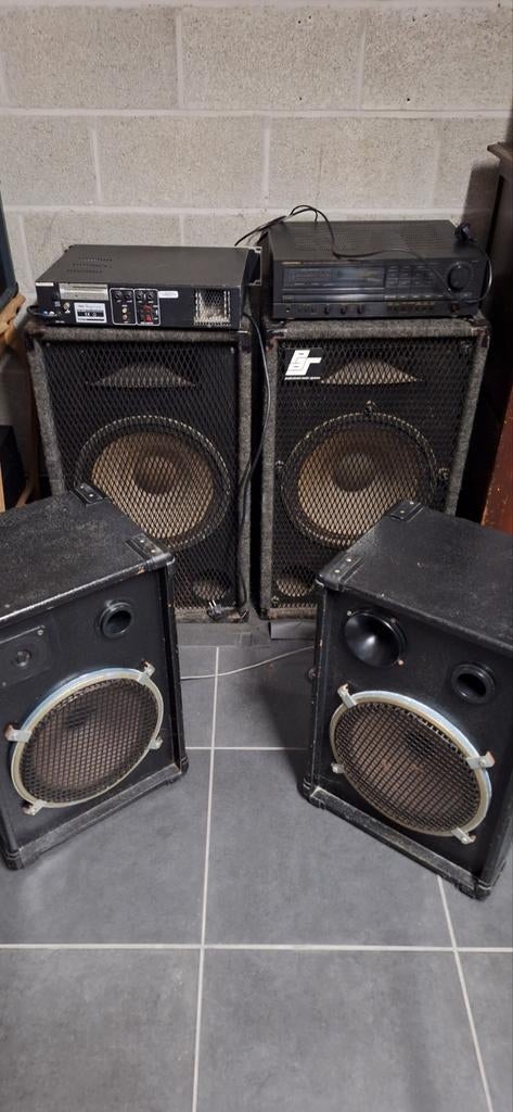 2 amplificateur sono + 4 haut-parleurs, TV, Hi-fi & Vidéo, Enceintes, Enlèvement