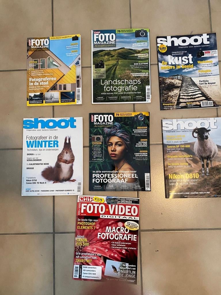 7 foto magazines, Ophalen, Gebruikt