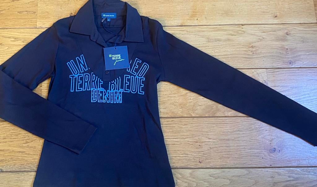 Nieuwe longsleeve  Terre Bleue meisjes 10-12jaar, Nieuw, Shirt of Longsleeve, Terre bleue, Verzenden