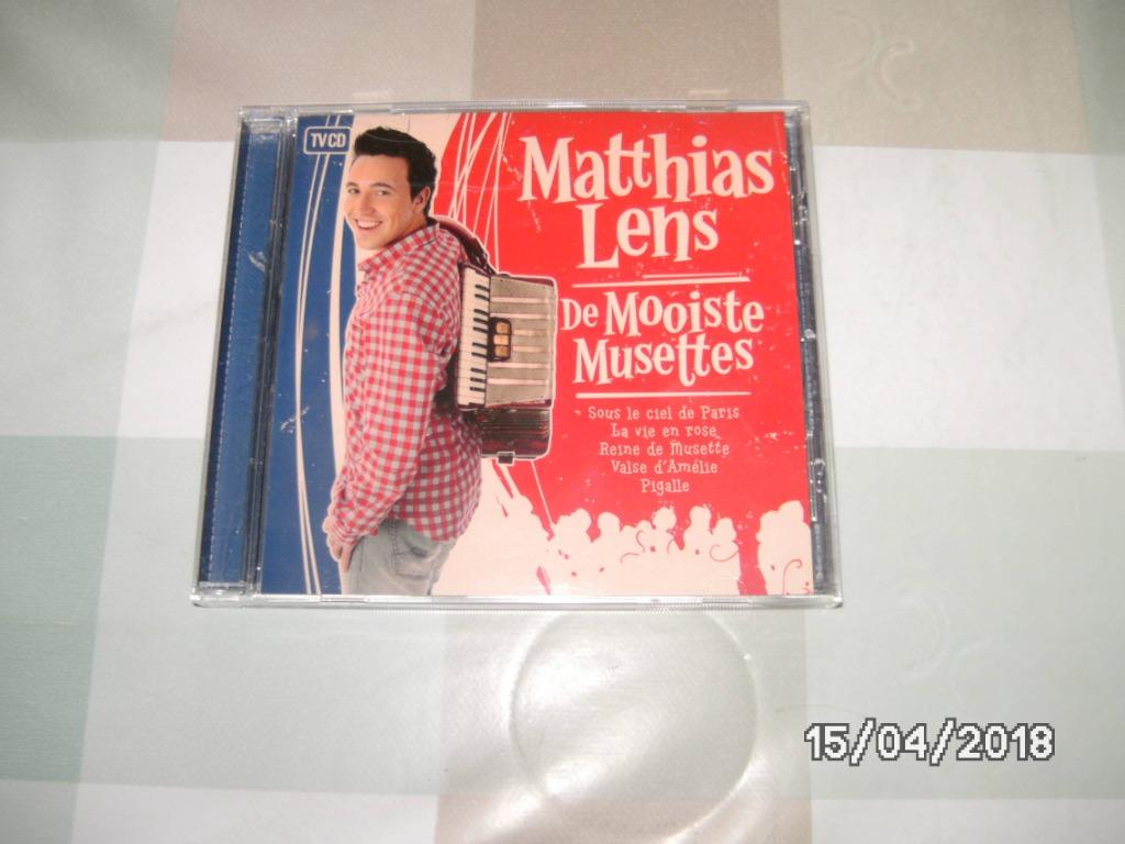 Een CD van Matthias Lens "De Mooiste Mussettes", Enlèvement ou Envoi, Comme neuf, Autres genres