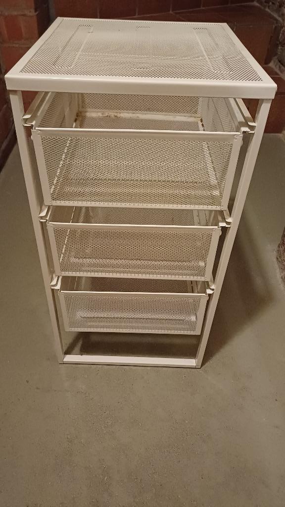 Table de chevet - Caisson à tiroirs, blanc, Enlèvement, Utilisé, 55 à 70 cm, Moins de 45 cm