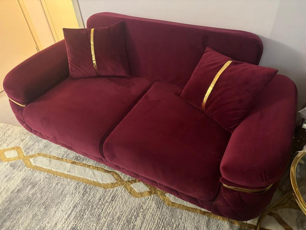 Canapé 2 places  en velours, Enlèvement ou Envoi