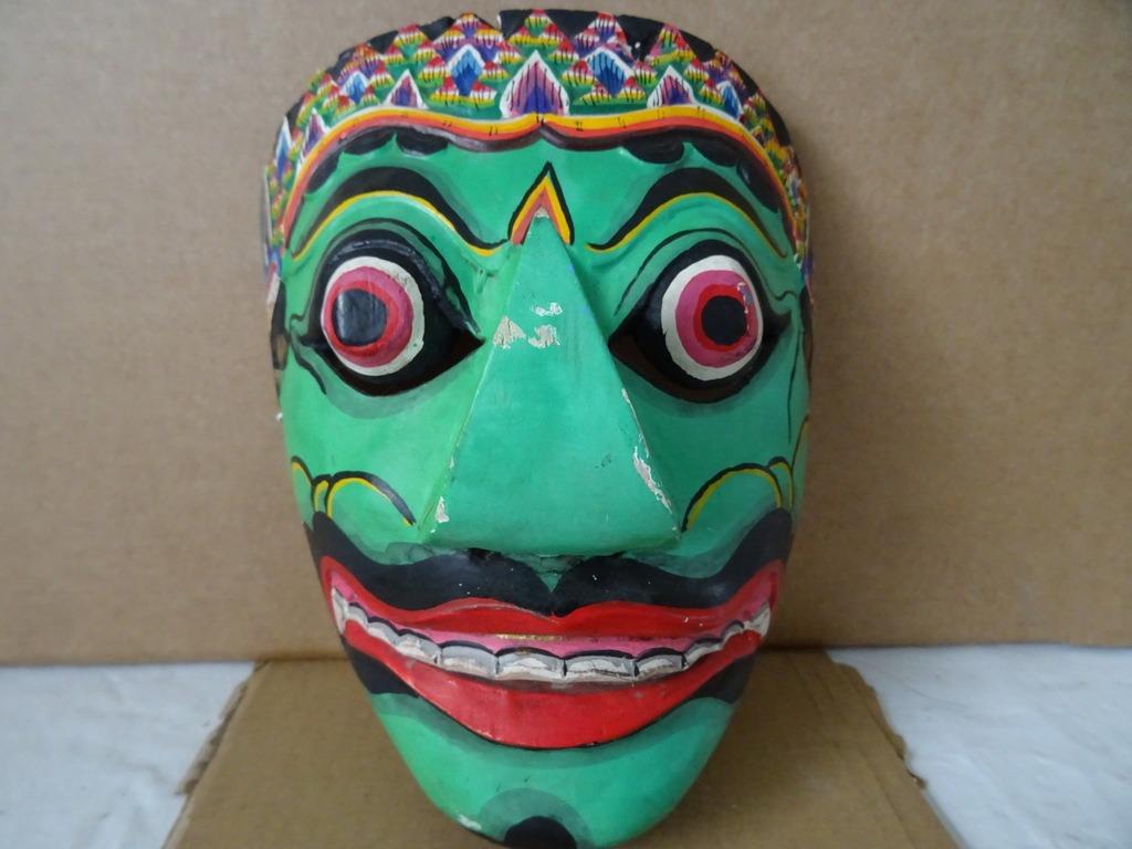 Masque Indonésie masque indonésien masque en bois vintage, Enlèvement ou Envoi