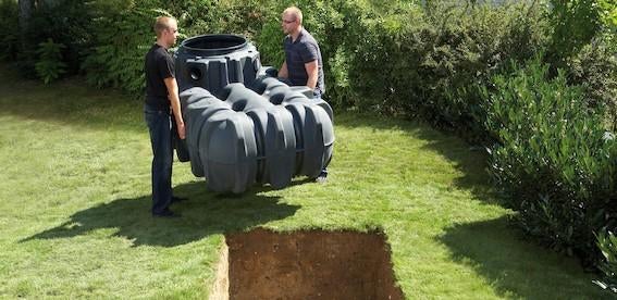 PVC regenwaterput 1.600 liter / Platin merk Graf, Tuin en Terras, Regentonnen, 150 liter of meer, Verzenden, Nieuw, Kunststof