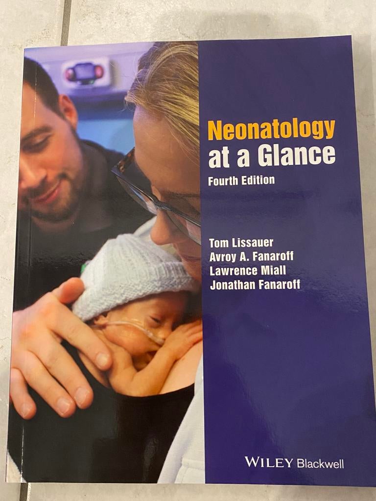Neonatology at a Glance - 4th Edition, Boeken, Studieboeken en Cursussen, Ophalen of Verzenden, Zo goed als nieuw, Hogeschool