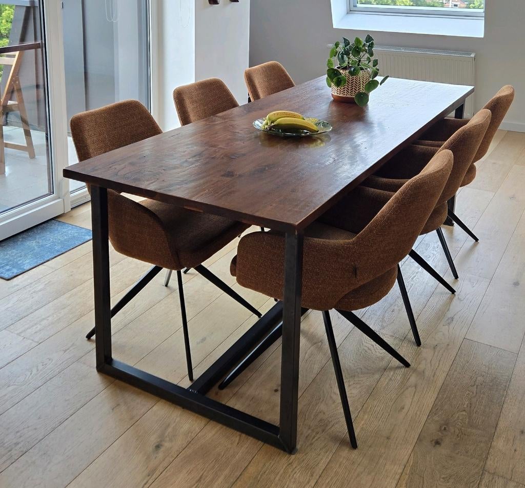 Eetkamertafel 220x80, Huis en Inrichting, Tafels | Eettafels, Ophalen, 200 cm of meer, 50 tot 100 cm, Vijf personen of meer