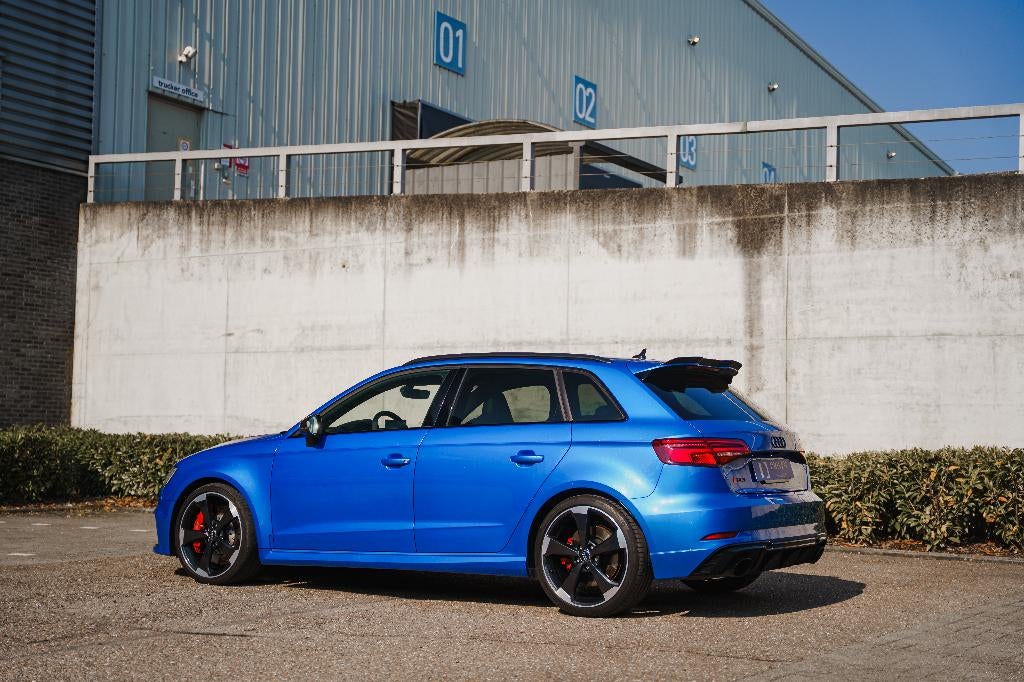 RS3 Sportback Ara Blue kristalle, Carbon, Pano dak, Autos, Audi, Cuir, 2480 cm³, Euro 6, 5 portes