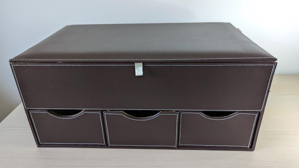 Kunstlederen kist, Ophalen, Overige materialen, Minder dan 50 cm, 50 tot 100 cm