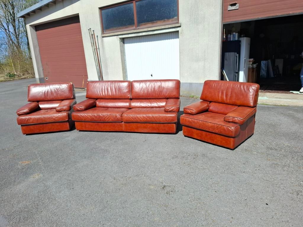 Sallon cuir, Maison & Meubles, Canapés | Salons, Enlèvement, Cuir