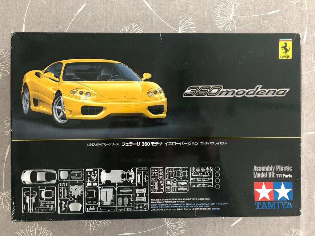 Tamiya Ferrari 360 Modena (Yellow Version), Hobby & Loisirs créatifs, Modélisme | Voitures & Véhicules, Envoi, Comme neuf, Tamiya