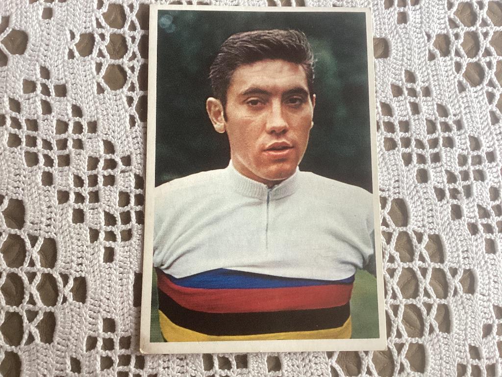 Chromos postkaart Wielrenner EDDY MERCKX, Verzamelen, Ophalen of Verzenden, Gebruikt