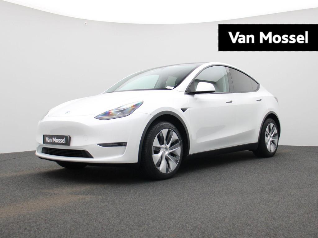 Tesla Model Y Long Range AWD 75 kWh SOH 94% | LEDER | PANORA, Auto's, Automaat, Stof, Gebruikt, Electronic Stability Program (ESP)