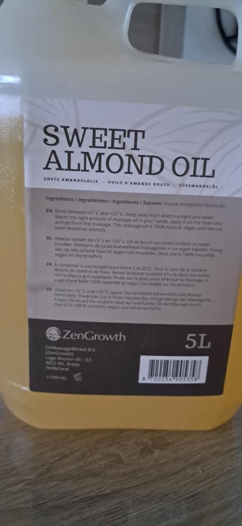 Massageolie Zengrowth, Sport en Fitness, Massageproducten, Ophalen of Verzenden, Nieuw, Olie of Lotion
