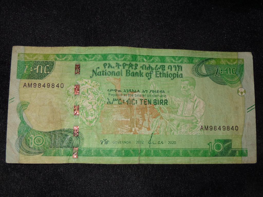 10 Ethiopische vogelbiljetten, Postzegels en Munten, Bankbiljetten | Afrika, Ophalen of Verzenden, Overige landen, Los biljet