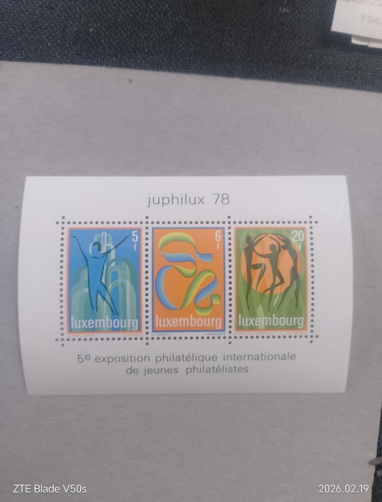 Postzegels juphilux 78 Luxemburg, Postzegels en Munten, Postzegels | Thematische zegels, Ophalen of Verzenden